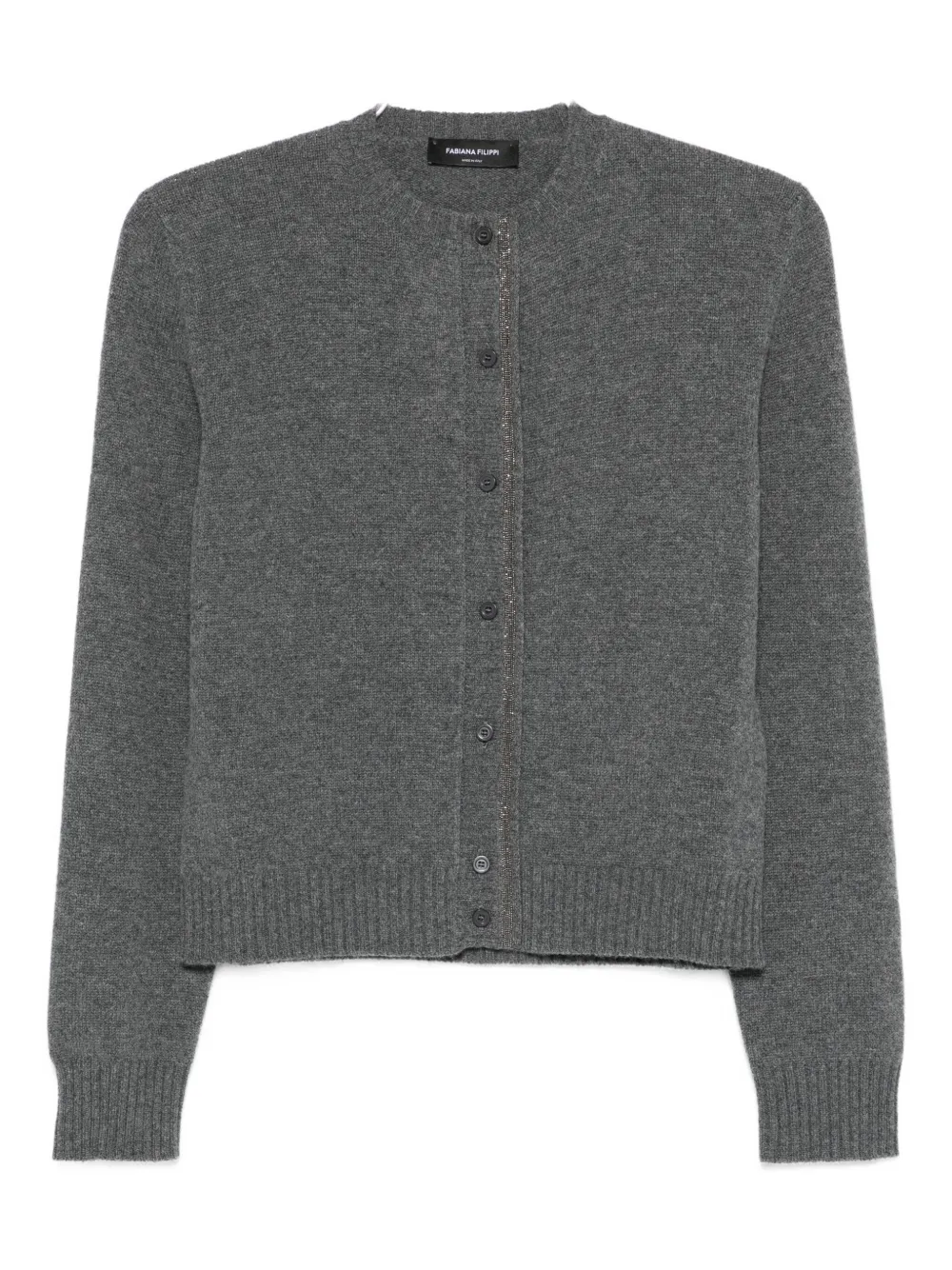 Fabiana Filippi embellished button-front cardigan Grijs
