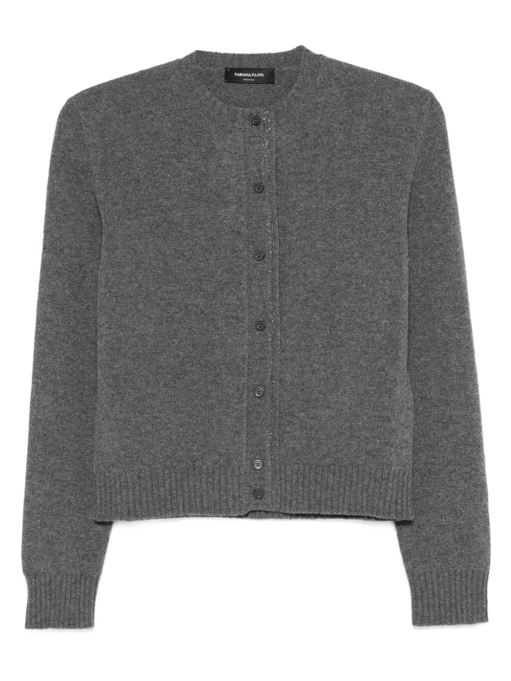 Fabiana Filippi embellished button-front cardigan Grijs
