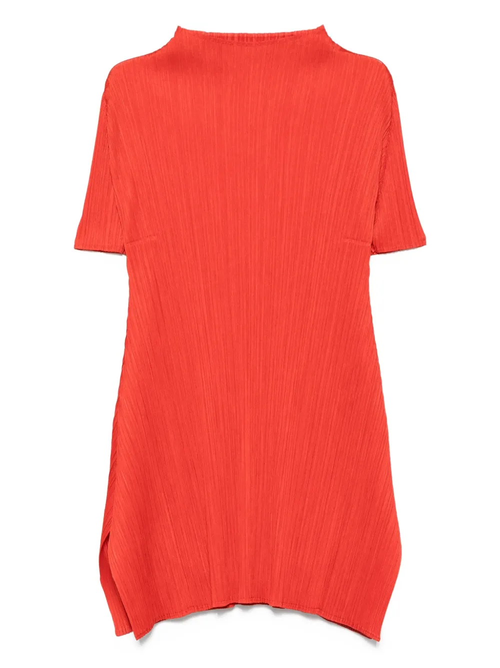 Pleats Please Issey Miyake Geplooide jurk Rood
