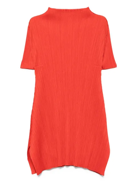 Pleats Please Issey Miyake vestido midi plisado con cuello halter