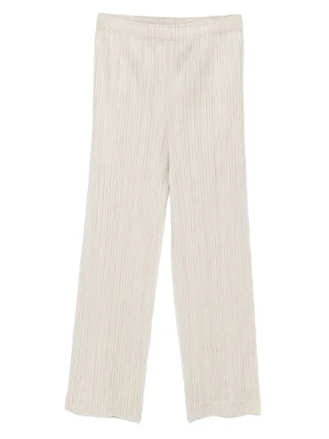 Pleats Please Issey Miyake plissé elasticated trousers