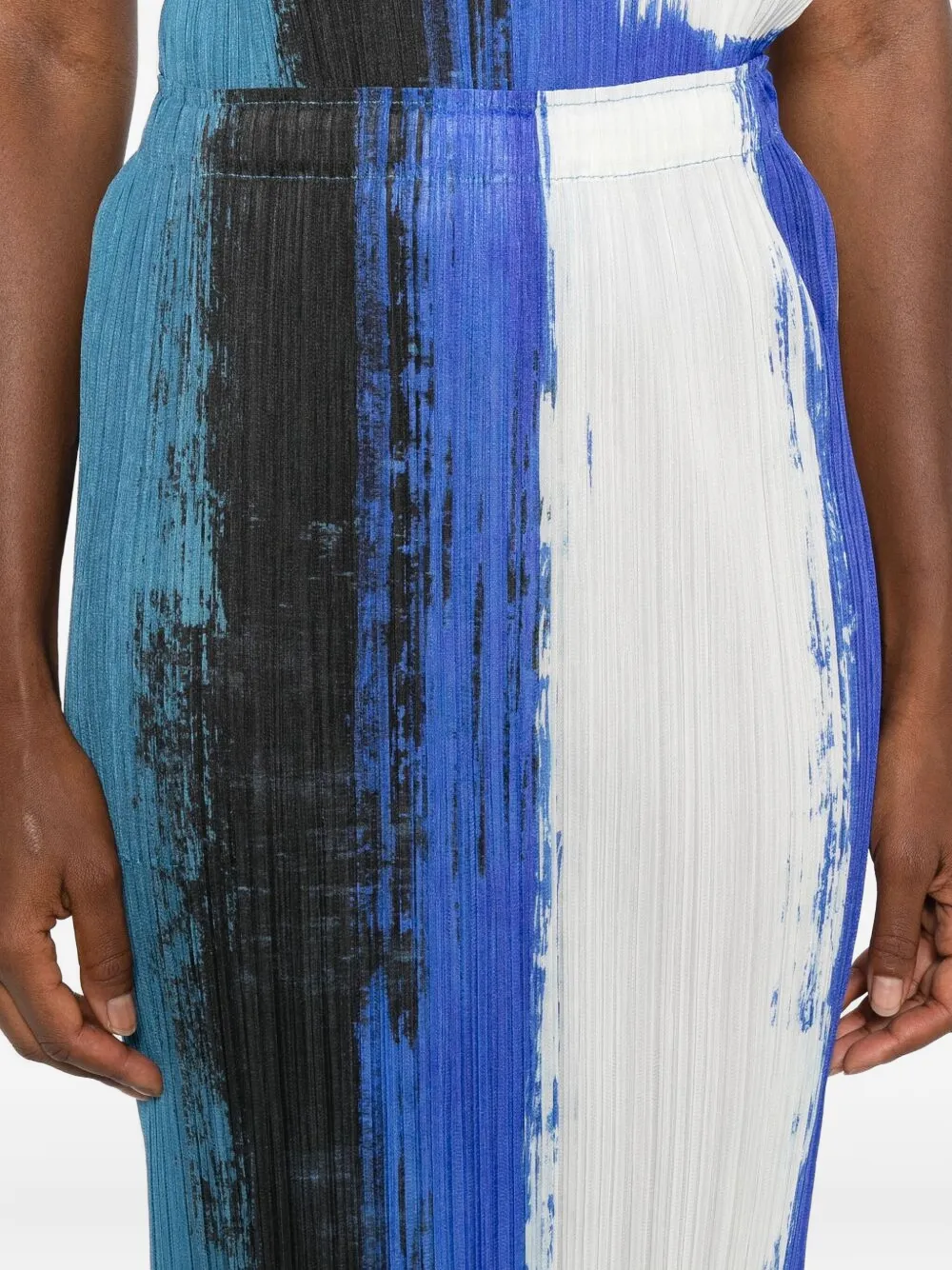 Pleats Please Issey Miyake Straight plooirok Blauw