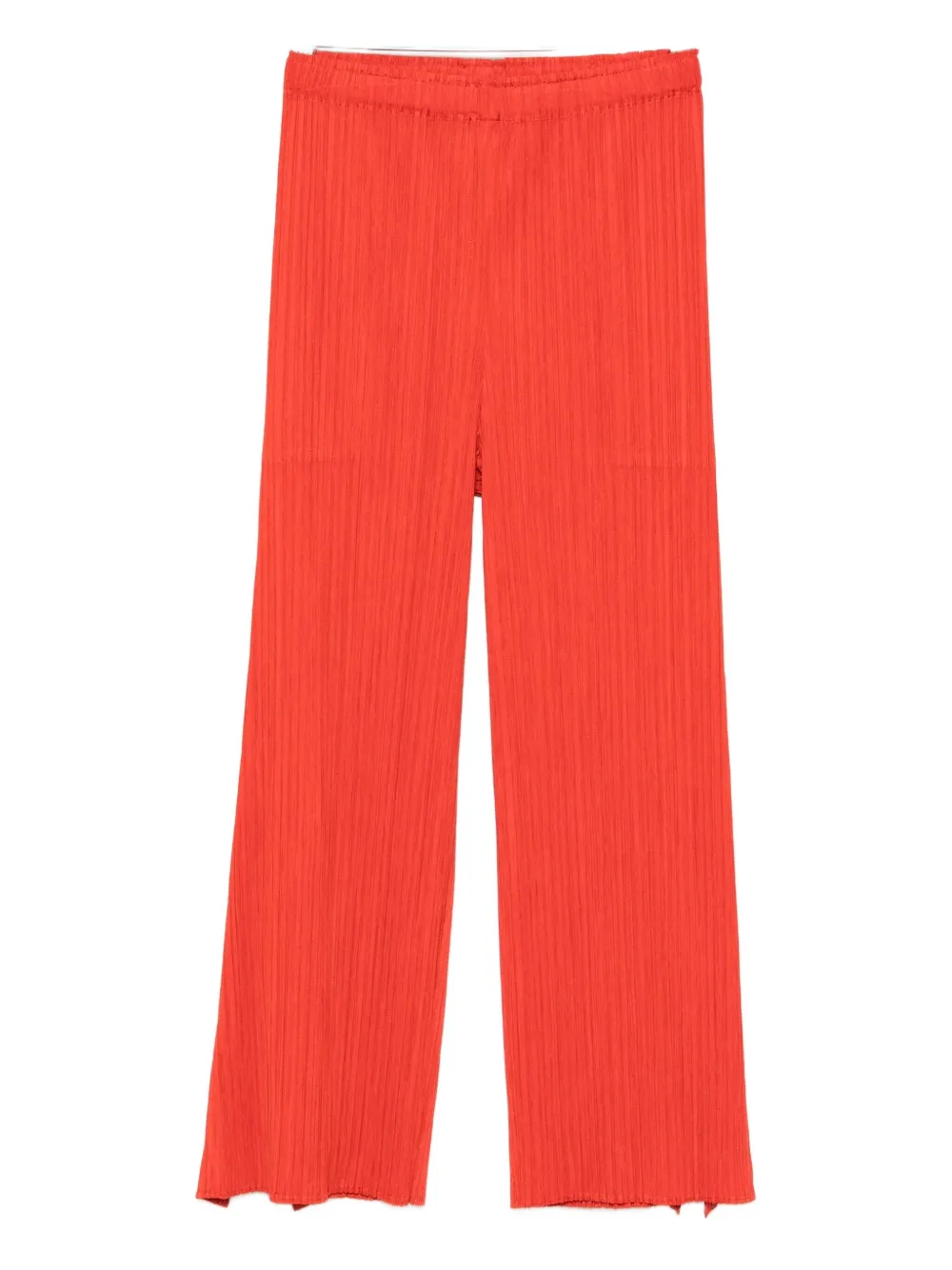 Pleats Please Issey Miyake plissé elasticated trousers - Rosso