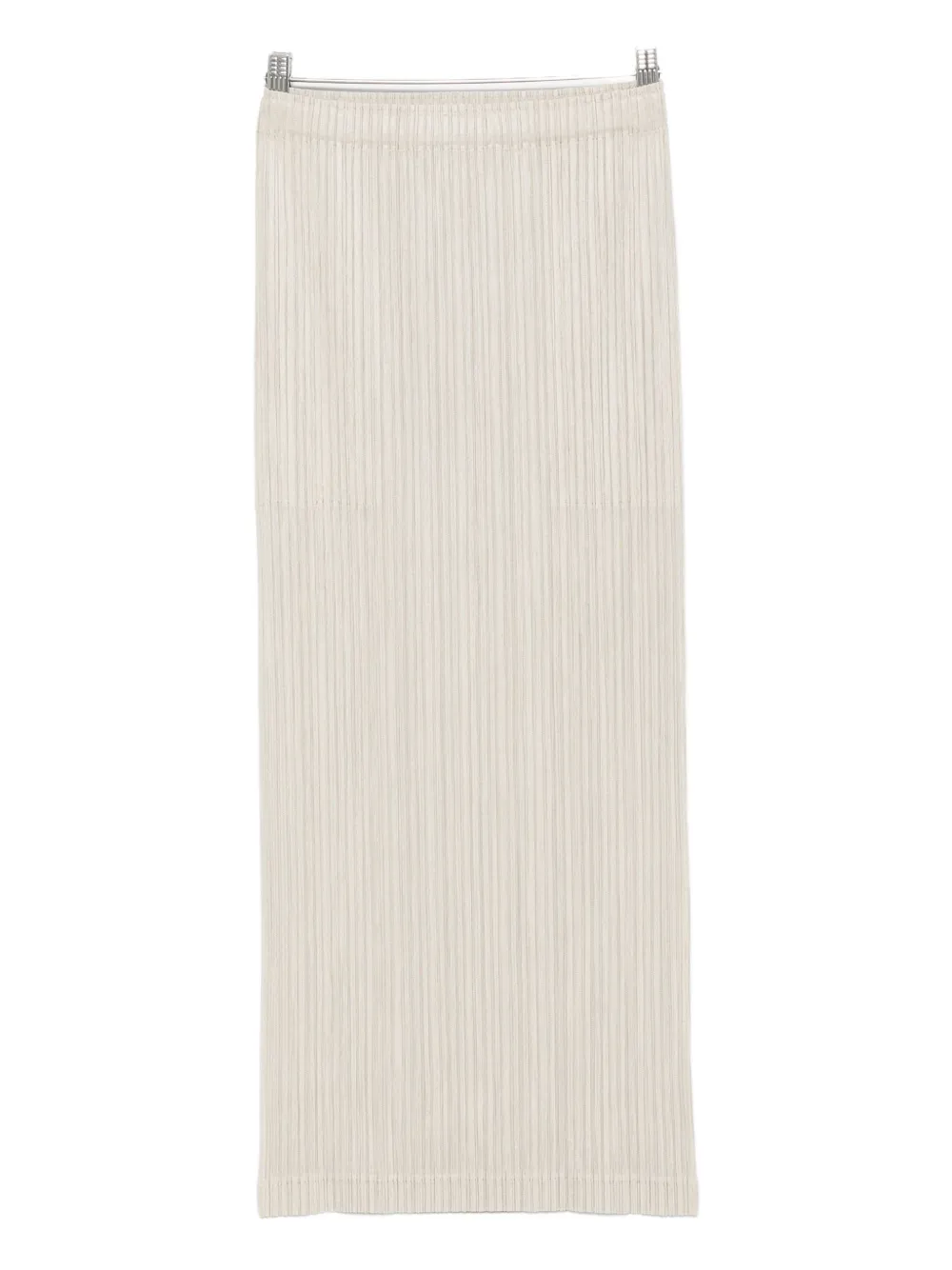 Pleats Please Issey Miyake pleated straight skirt - Toni neutri