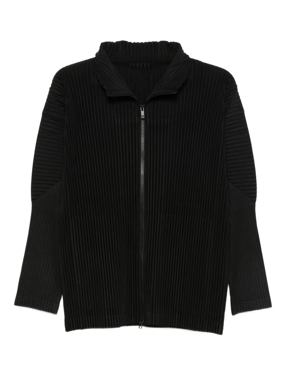 Homme Plissé Issey Miyake Geplooid shirtjack met rits Zwart