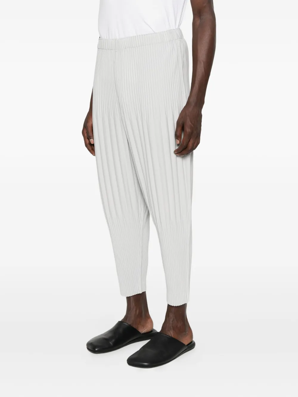 Homme Plissé Issey Miyake plissé pull-on trousers - Grijs