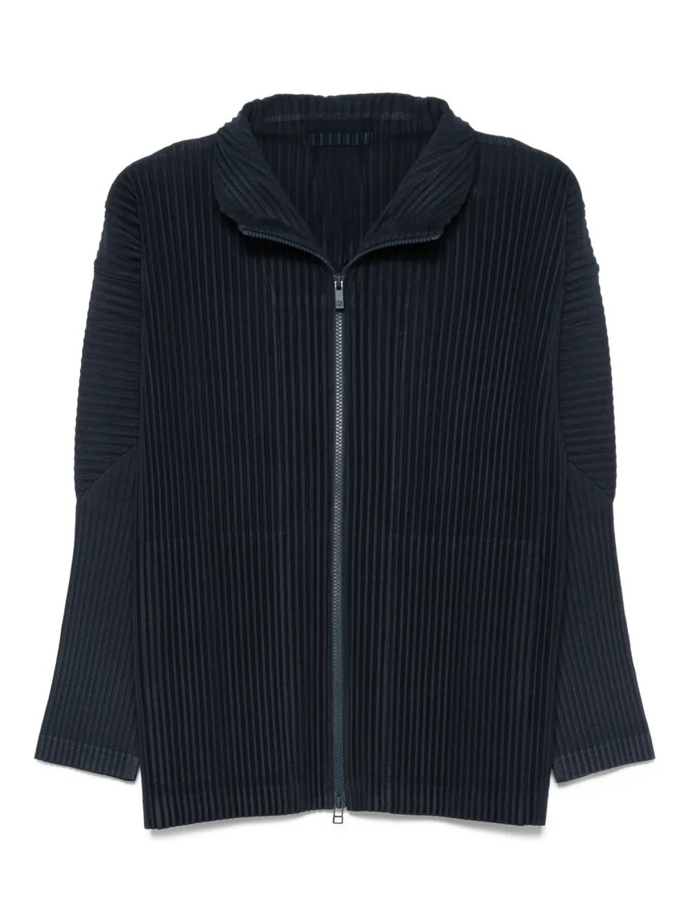 Homme Plissé Issey Miyake Geplooid shirtjack met rits Blauw