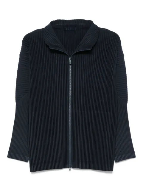Homme Plissé Issey Miyake pleated zip-front shirt jacket