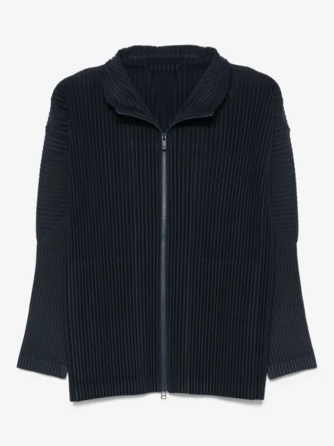 Homme Plissé Issey Miyake sobrecamisa plisada con cierre
