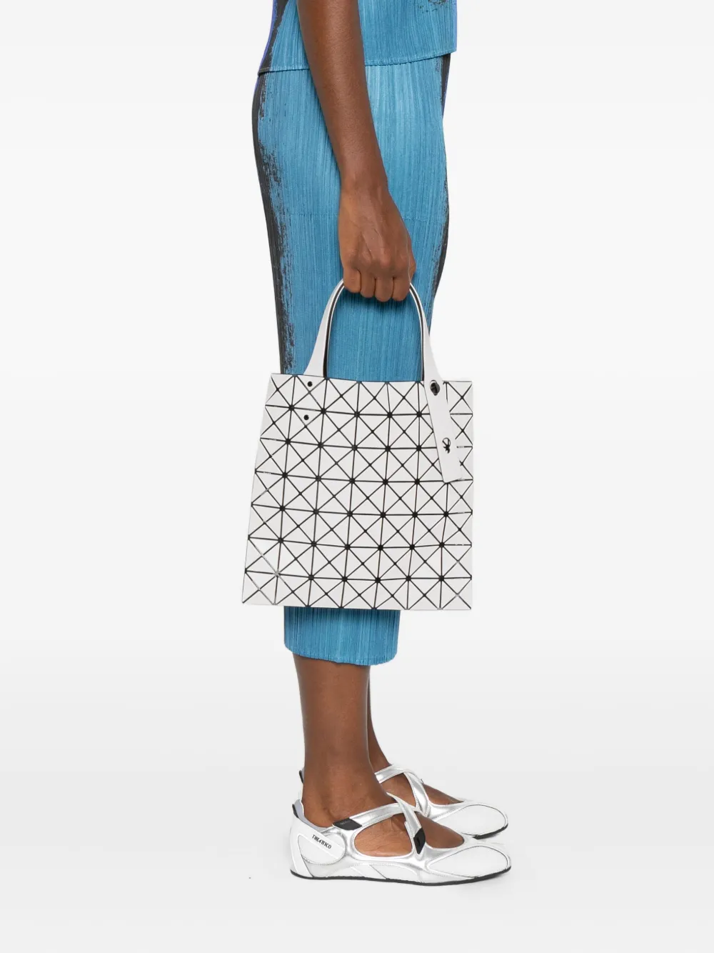 Bao Issey Miyake Prism shopper met geometrisch patroon Grijs