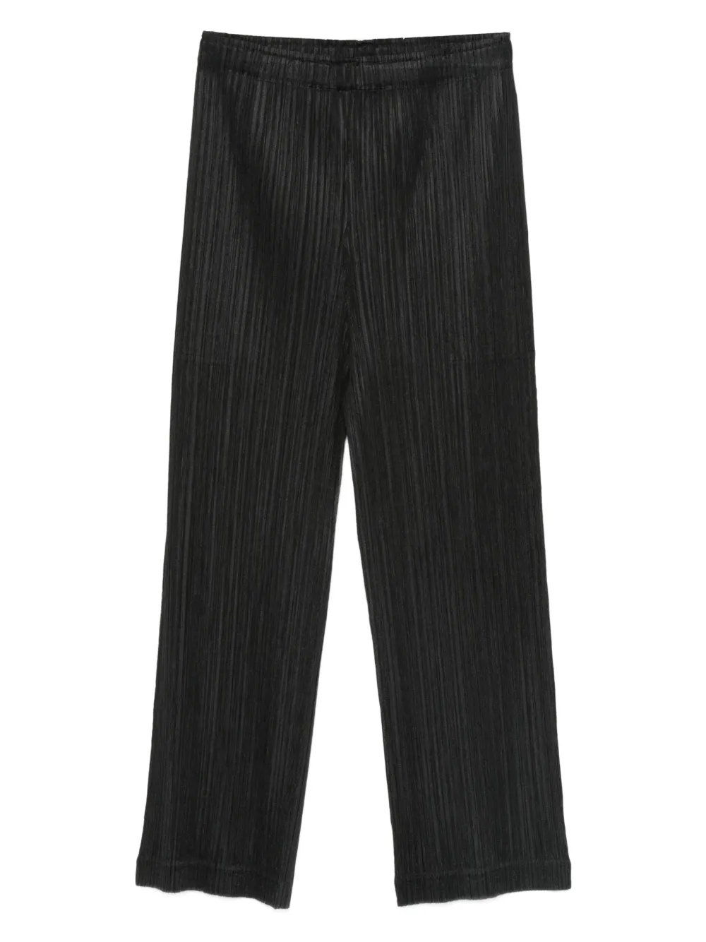 Pleats Please Issey Miyake Plissé elastische broek Zwart