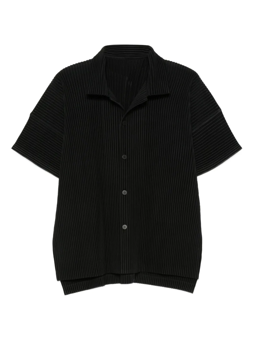 Homme Plissé Issey Miyake Gestreept overhemd Zwart