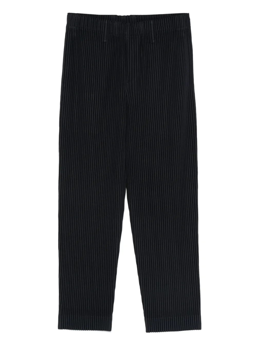 Homme Plissé Issey Miyake Plissé elastische broek Blauw