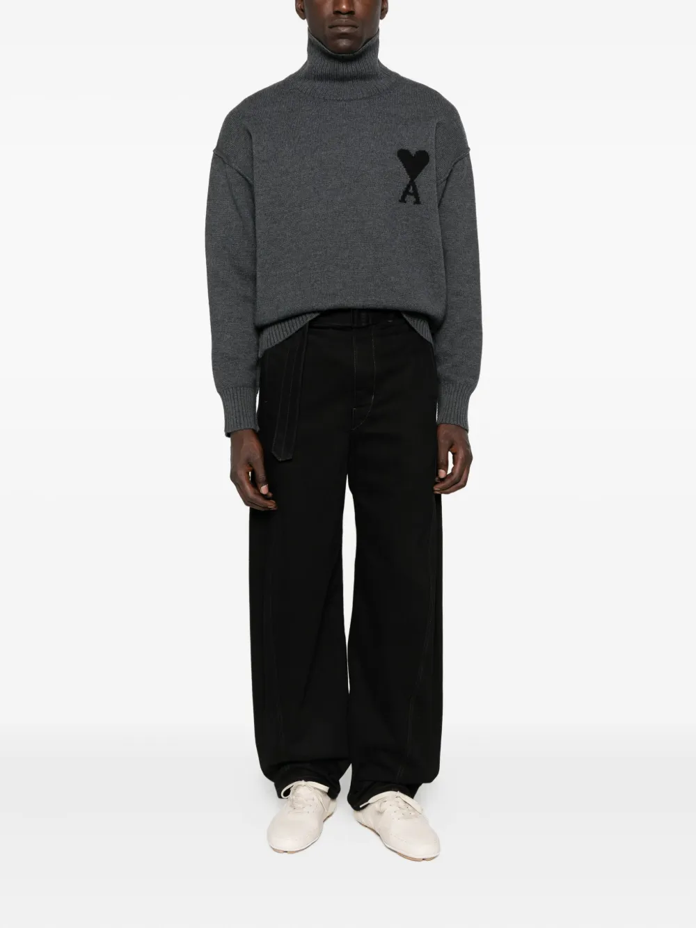AMI Paris Coltrui met logo - Grijs