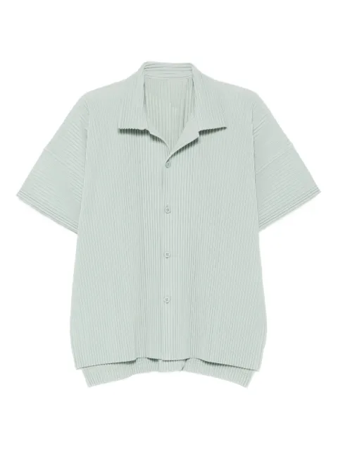 Homme Plissé Issey Miyake camisa plisada manga corta
