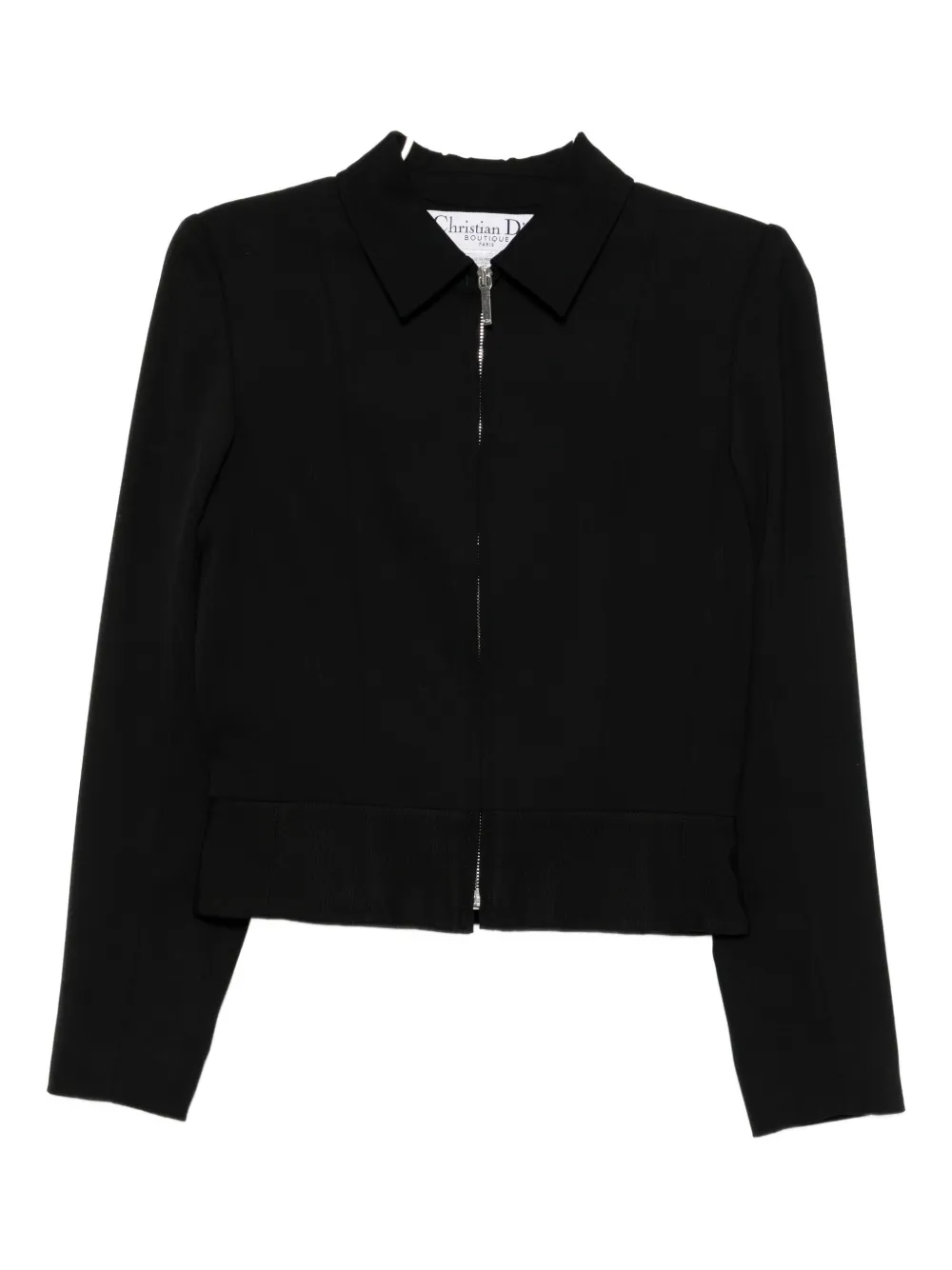 Christian Dior Pre-Owned 2002 ジップアップ ジャケット - BLACK Christian Dior Pre-Owned 2002 ジップアップ ジャケット - BLACK
