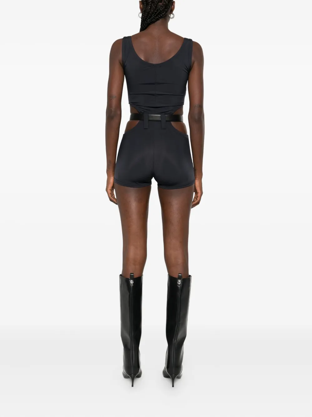 Vestiaire d'un Oiseau Libre Playsuit met ceintuur Zwart