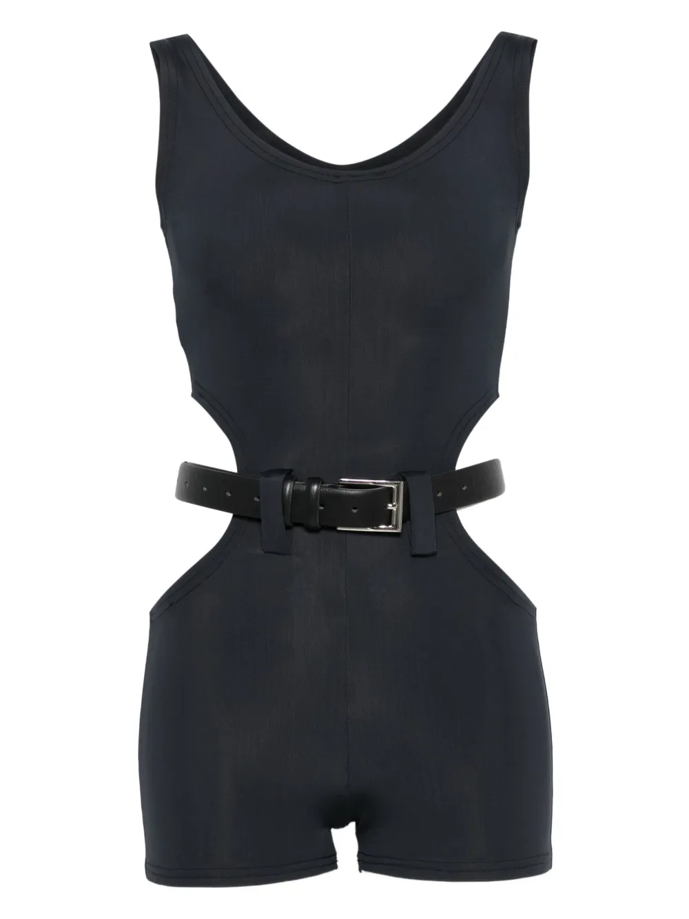 Vestiaire d'un Oiseau Libre cut-out belted playsuit | Black | Image 1