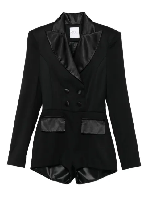Vestiaire d'un Oiseau Libre satin-lapel tuxedo jumpsuit