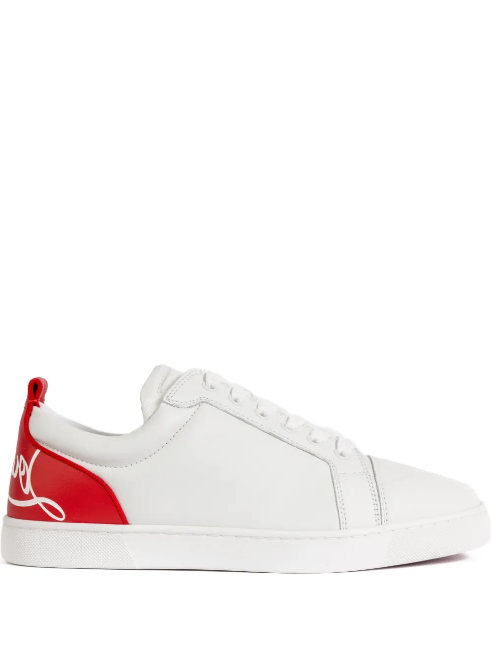 Christian Louboutin Tênis Fun Vieira de couro | Branco | Image 1