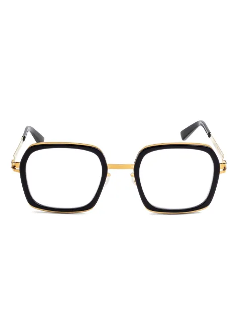Mykita gold-accented geometric glasses