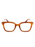 Mykita gold-detail square glasses - Orange