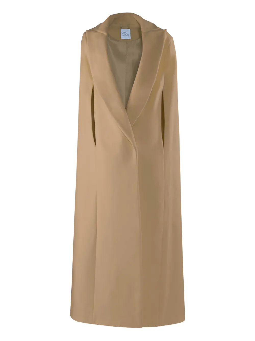 Vestiaire d'un Oiseau Libre collared slit cape | Neutrals | Image 1