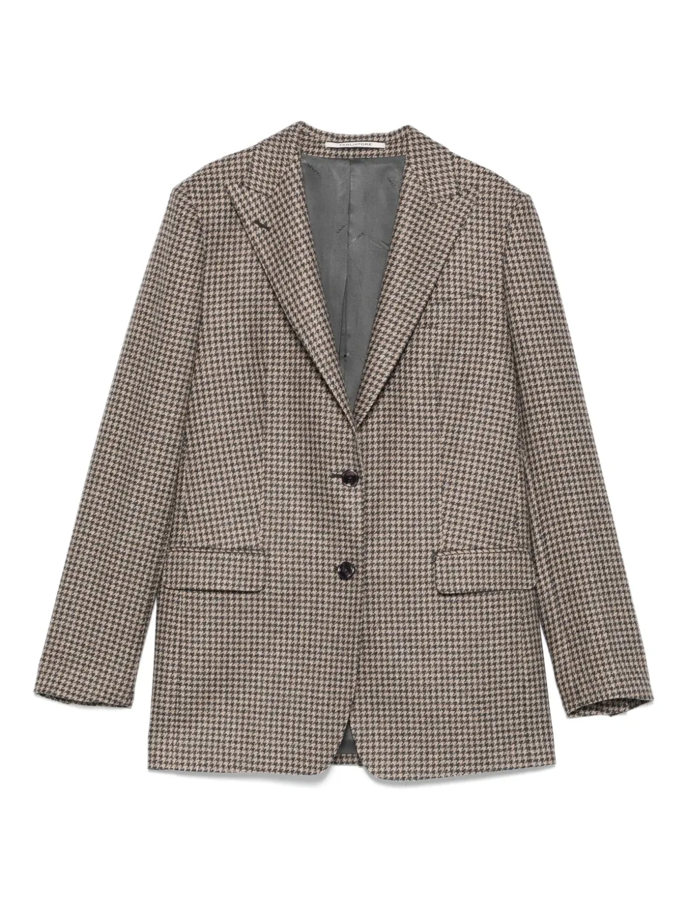 Tagliatore Blazer met pied-de-poule print Beige