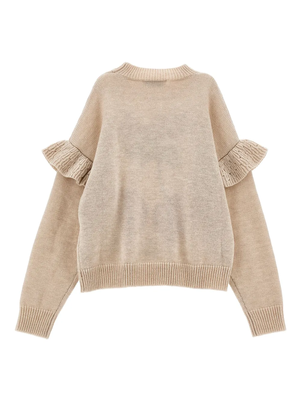 Philosophy Di Lorenzo Serafini Kids Trui met ruchemouwen en kersenpatroon Beige