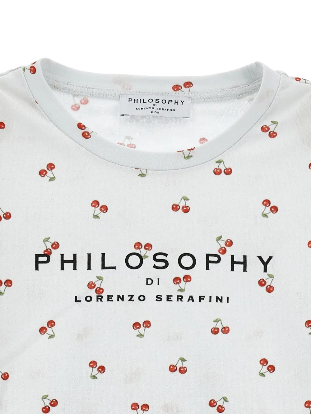 Philosophy Di Lorenzo Serafini Kids T-shirt met kersenprint Wit