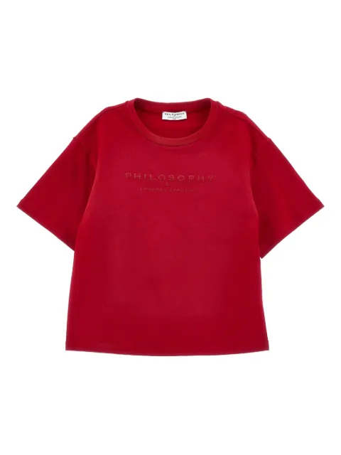 Philosophy Di Lorenzo Serafini Kids glitter-logo T-shirt