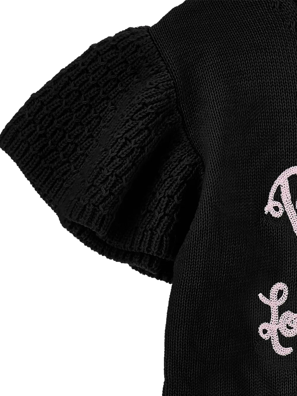 Philosophy Di Lorenzo Serafini Kids Gebreide jurk met ruches Zwart