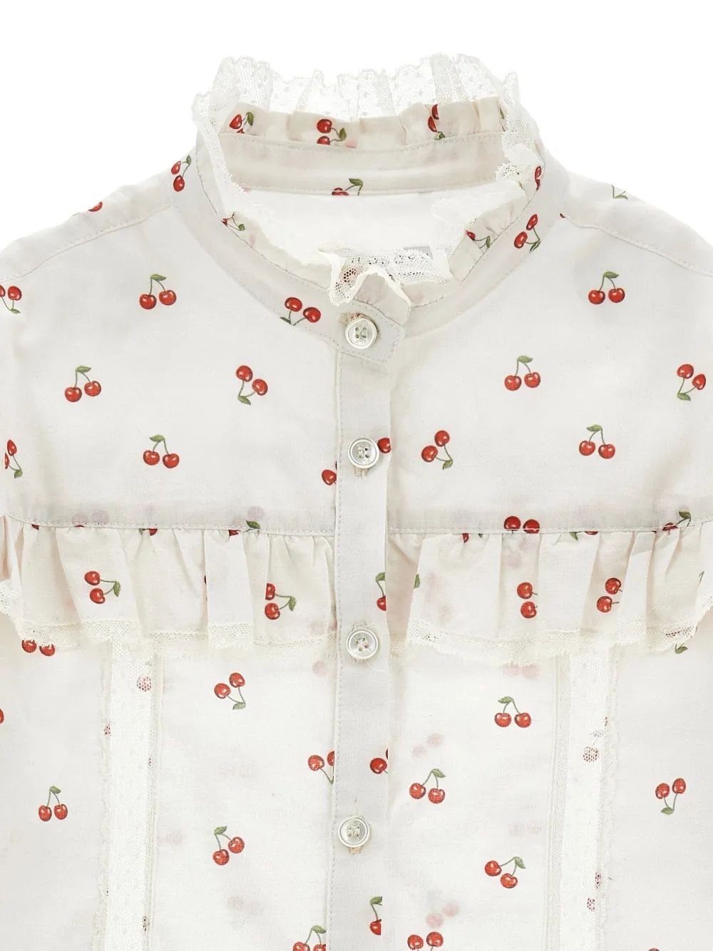Philosophy Di Lorenzo Serafini Kids Shirt met kersenprint Wit