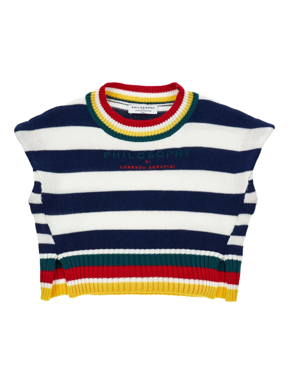 Philosophy Di Lorenzo Serafini Kids Trui met geborduurd logo Blauw