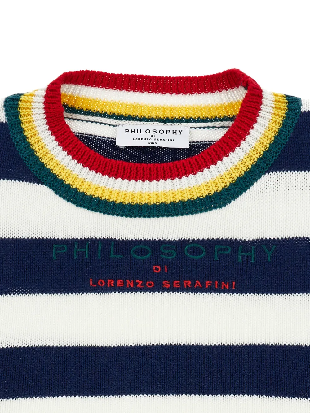 Philosophy Di Lorenzo Serafini Kids Trui met geborduurd logo Blauw