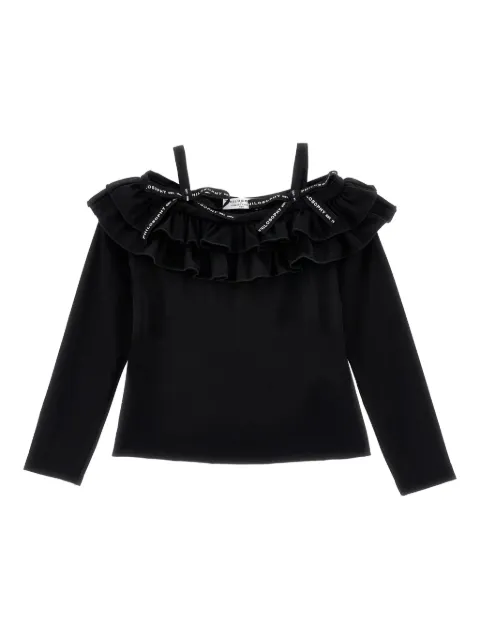 Philosophy Di Lorenzo Serafini Kids double-frill shoulder-baring top