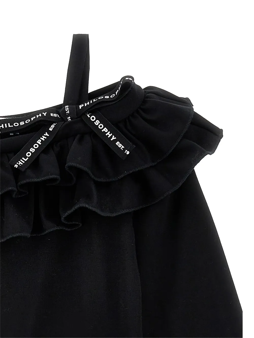 Philosophy Di Lorenzo Serafini Kids Top met franje Zwart