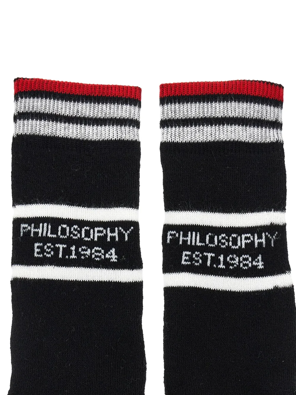 Philosophy Di Lorenzo Serafini Cherry Stripe Socks Pack In White