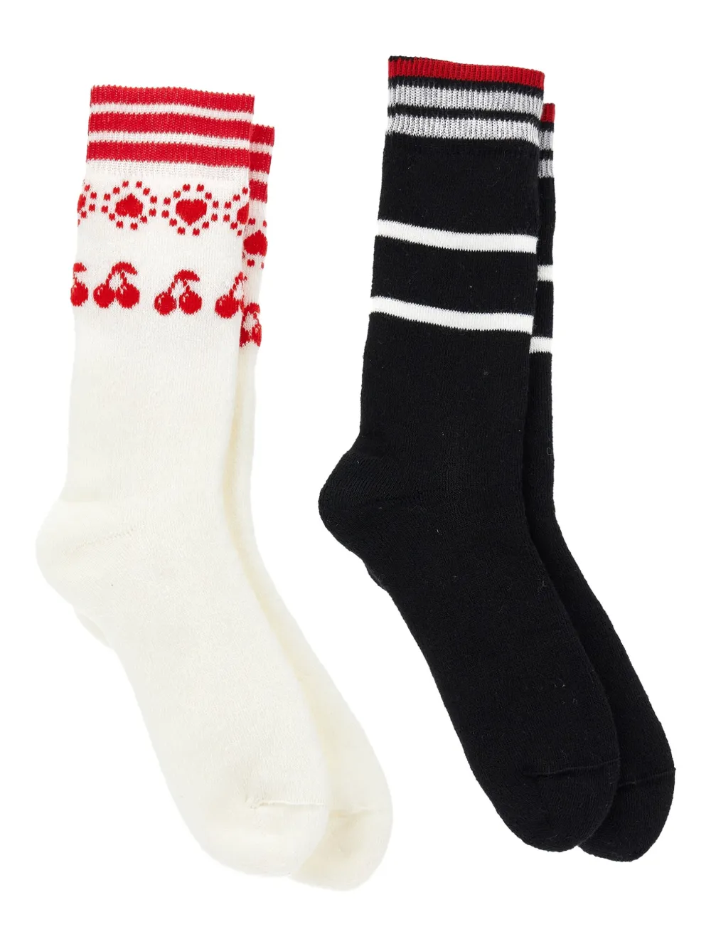 Philosophy Di Lorenzo Serafini Cherry Stripe Socks Pack In White