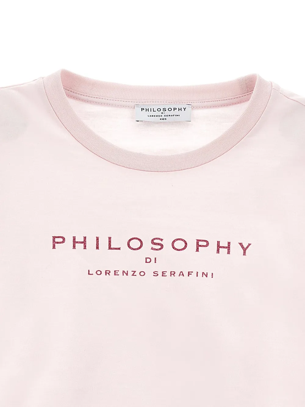 Philosophy Di Lorenzo Serafini Kids T-shirt met logoprint Roze