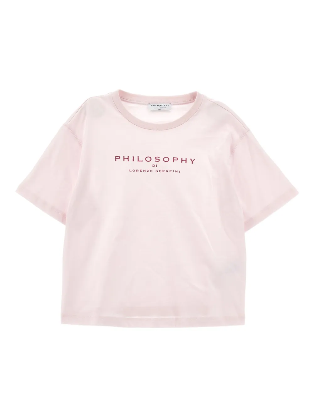 Philosophy Di Lorenzo Serafini Kids' Logo-print T-shirt In Pink