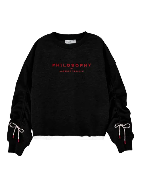 Philosophy Di Lorenzo Serafini Kids drawstring-sleeve sweatshirt
