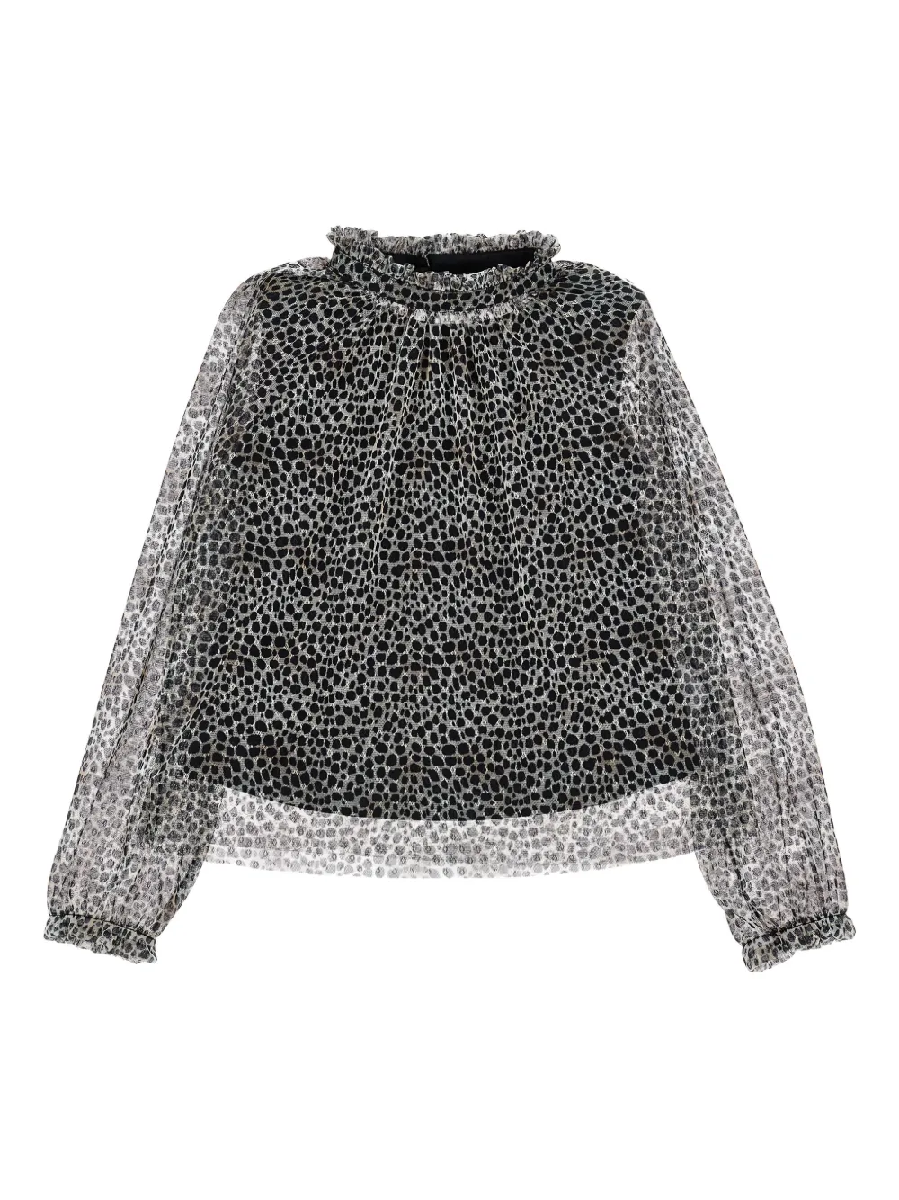 Philosophy Di Lorenzo Serafini Animal-print Top (set Of Two) In Black