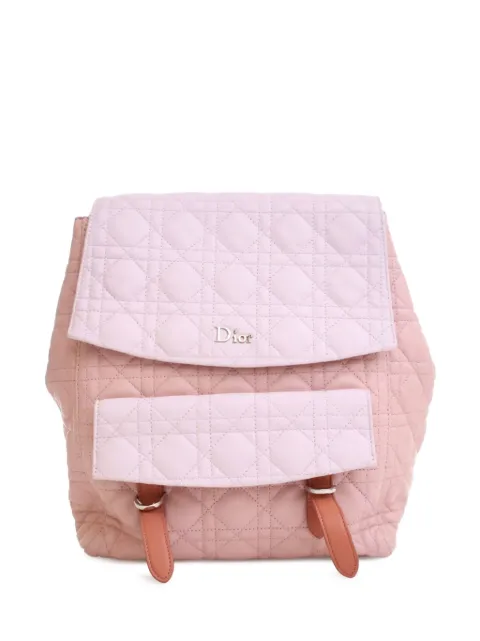 Christian Dior Pre-Owned 2016 Large Bicolor Lambskin Cannage Stardust backpack