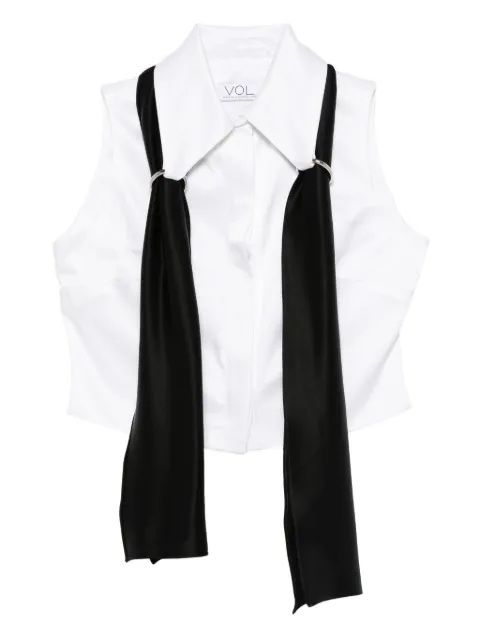 Vestiaire d'un Oiseau Libre scarf-detail shirt