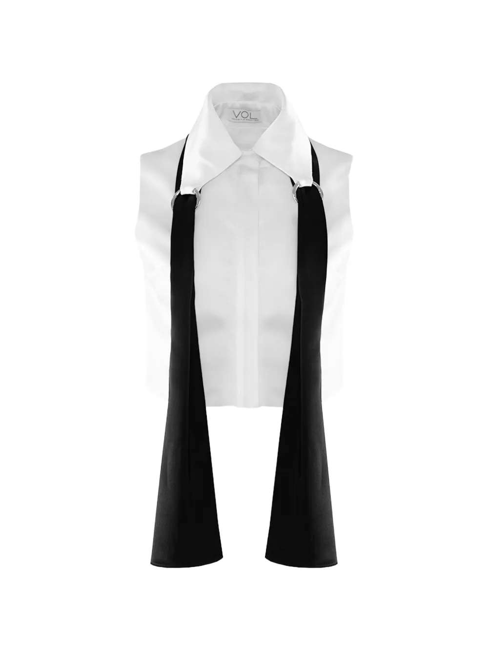 Vestiaire d'un Oiseau Libre scarf-detail shirt - Weiß