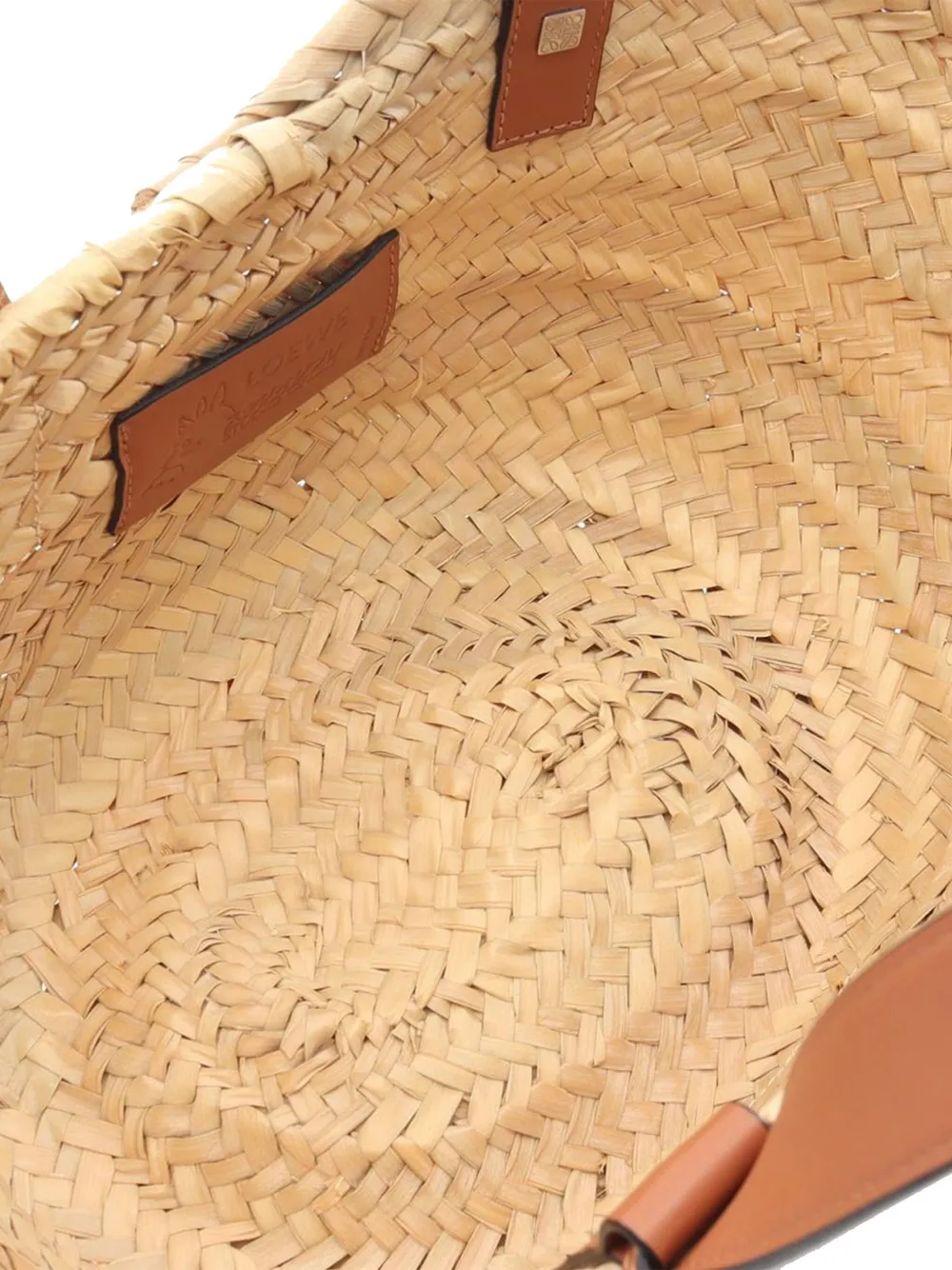 Pre-owned Loewe 2010-2025 Studio Ghibli My Neighbor Totoro Small Raffia Dust Bunnies Basket Tote Bag In Brown