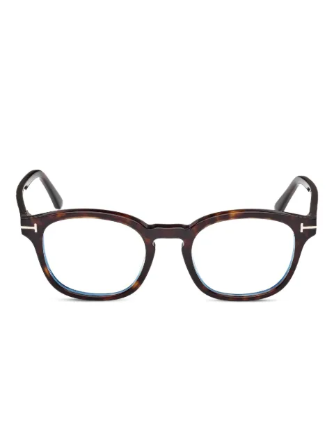 TOM FORD Eyewear clip-on round glasses