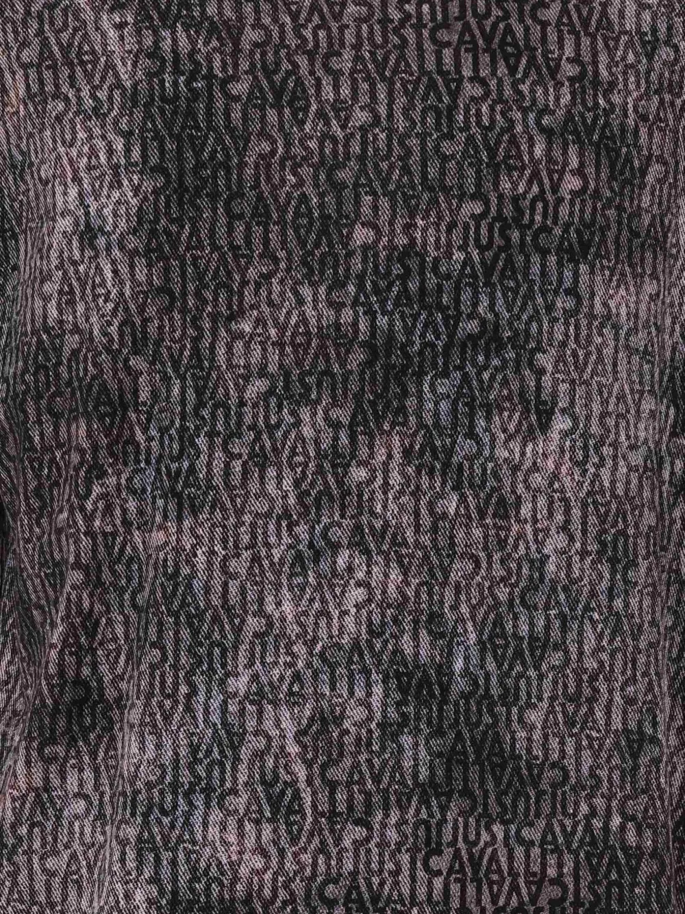 Just Cavalli T-shirt met logoprint Zwart