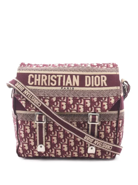 Christian Dior Pre-Owned bandolera Diorcamp grande de lona con motivo Oblique 2021-2025